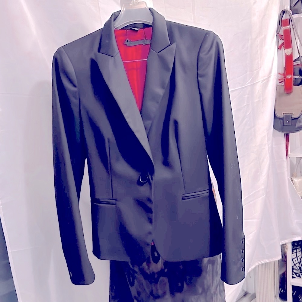 🔥NWOT🔥GLAMOUR🔥CAMPAIGN🔥by Fred Naggar Black Blazer/Swarovski Crystal Skull - Picture 9 of 14